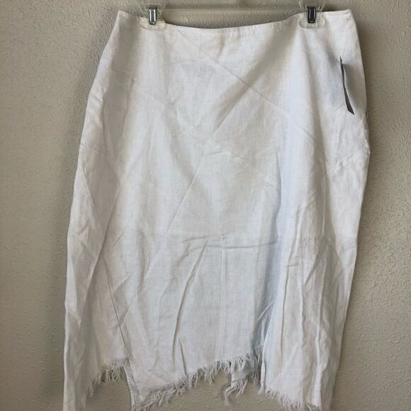 NWT Luciano Dante Linen Blend Skirt Size 10 - Picture 1 of 8